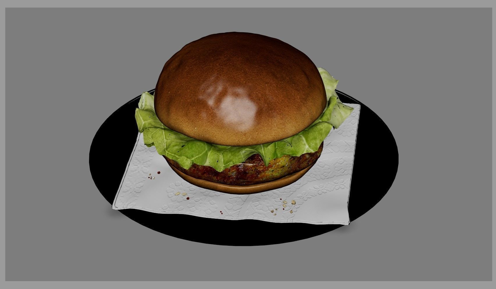 Hamburger classic  3D model_26