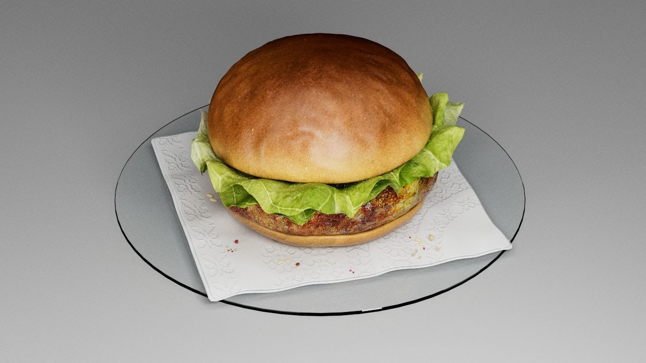 Hamburger classic  3D model_23