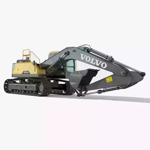 Volvo EC220EL Excavator 3D model