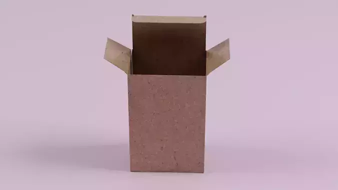 Paper box 3D model