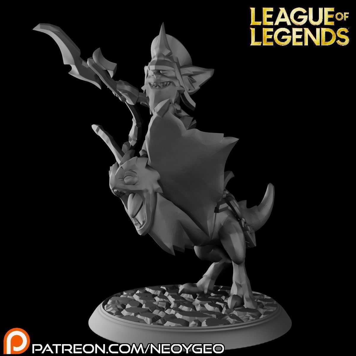 KLED - LEAGUE OF LEGENDS 3D print model_1