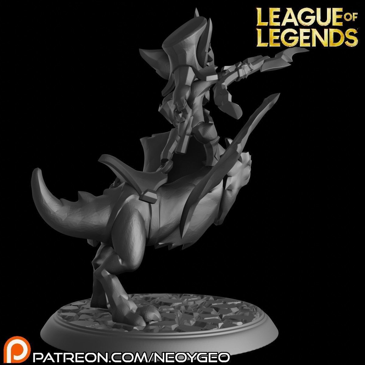 KLED - LEAGUE OF LEGENDS 3D print model_2