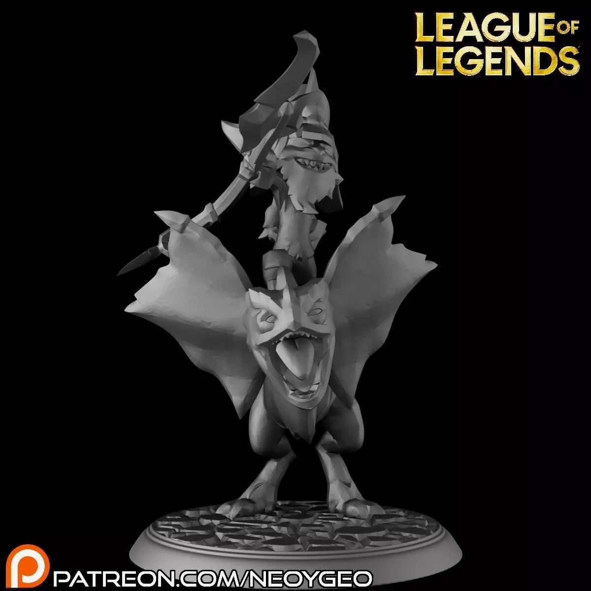 KLED - LEAGUE OF LEGENDS 3D print model_0