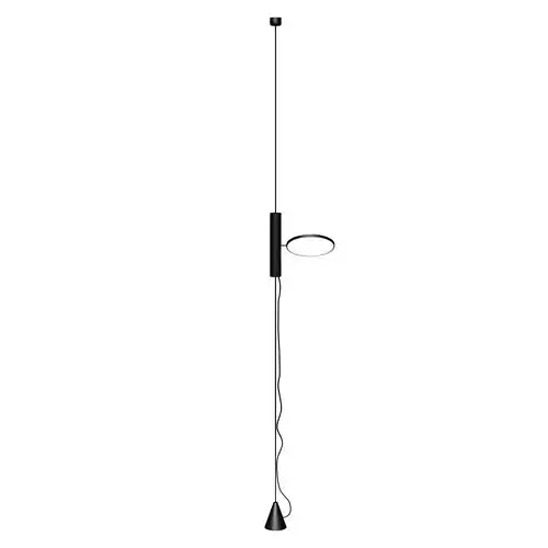 Floor - hanging designer lamp Ok by Flos black