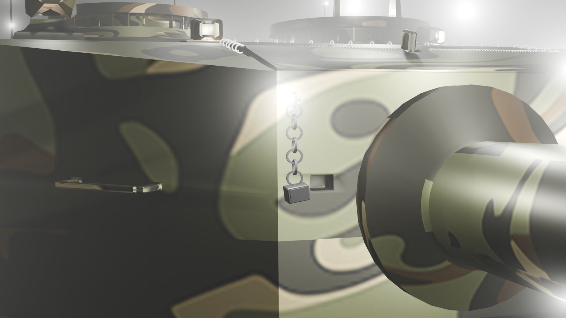 Leopard 2a4 tank 3D model_2