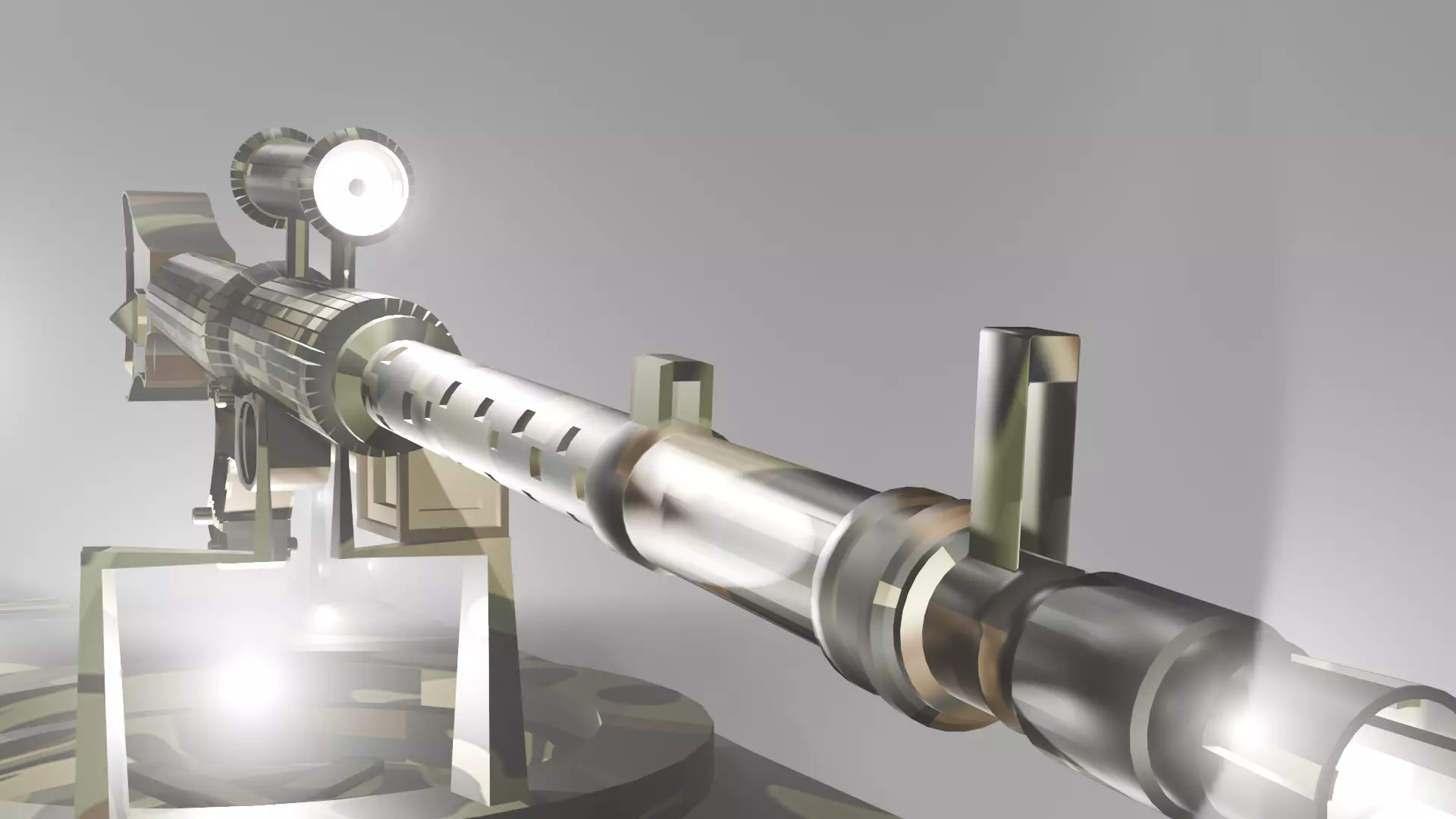 Leopard 2a4 tank 3D model_0