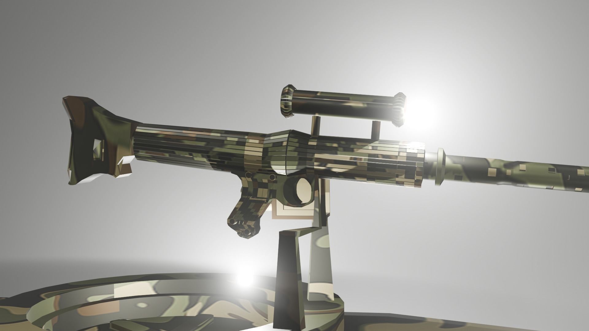 Leopard 2a4 tank 3D model_7