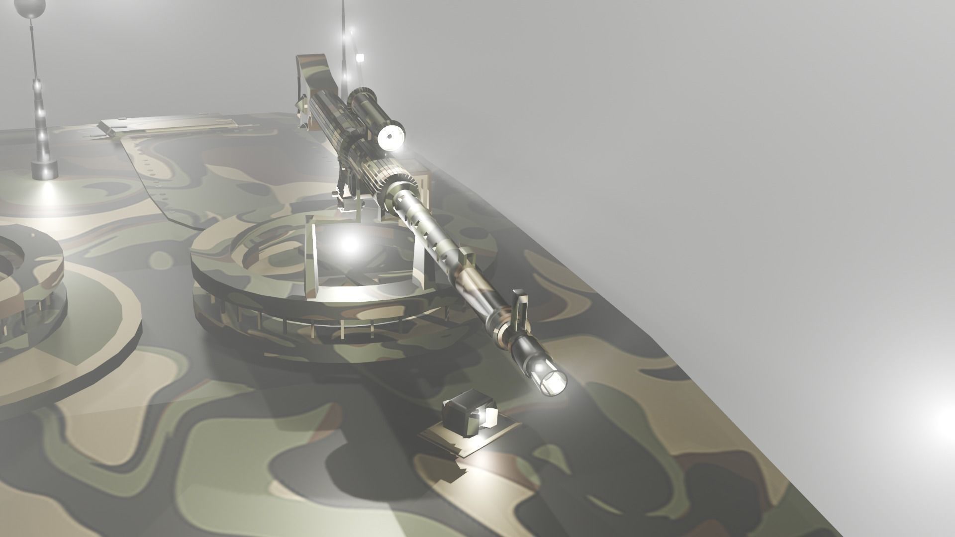 Leopard 2a4 tank 3D model_6