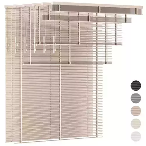 Aluminum Venetian Blinds with Tape Bandalux set 01