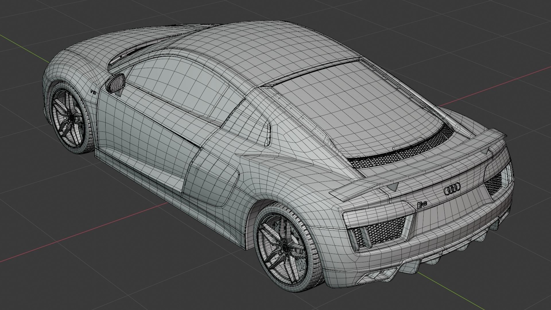 2016 Audi R8 V10 Plus 3D model_22