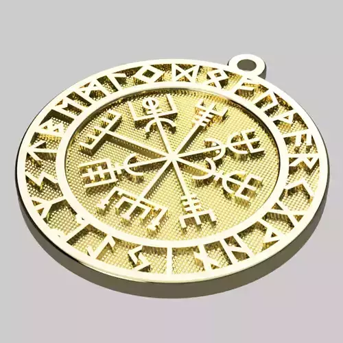 Vegvisir Coin - Moneda Vegvisir - 28 mm
