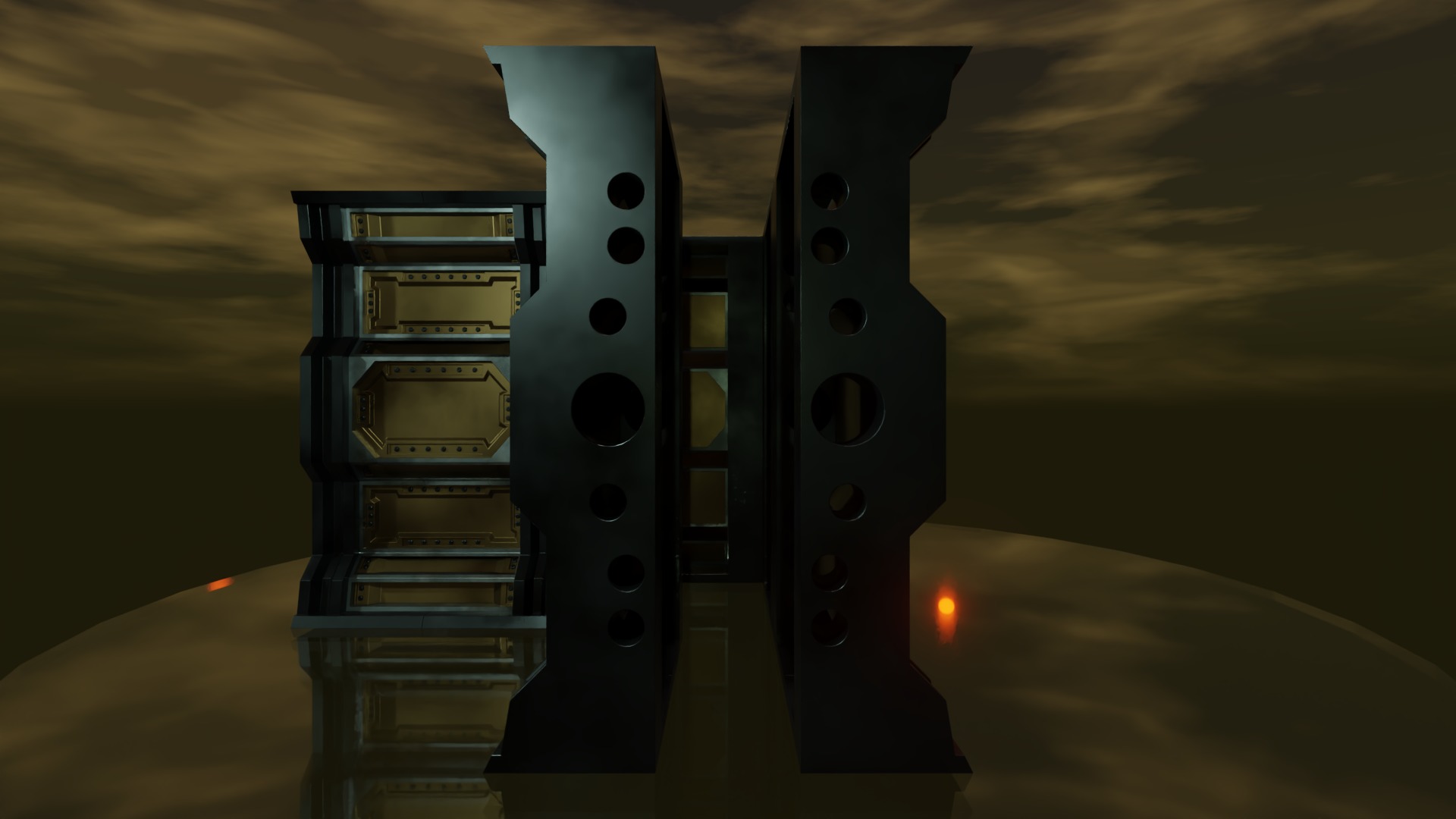 FULL MODULAR STEAMPUNK PACK -Rogue Film Productions Low-poly 3D model_46