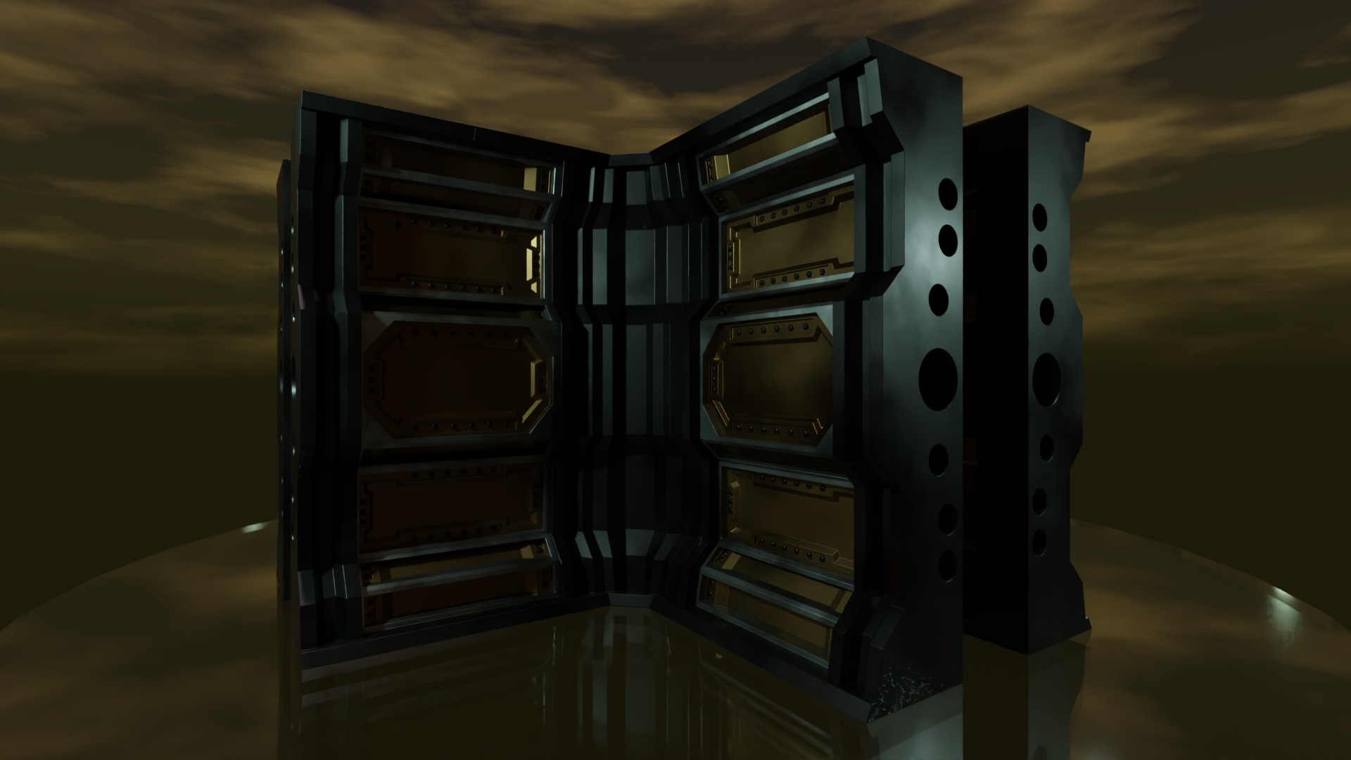 FULL MODULAR STEAMPUNK PACK -Rogue Film Productions Low-poly 3D model_69