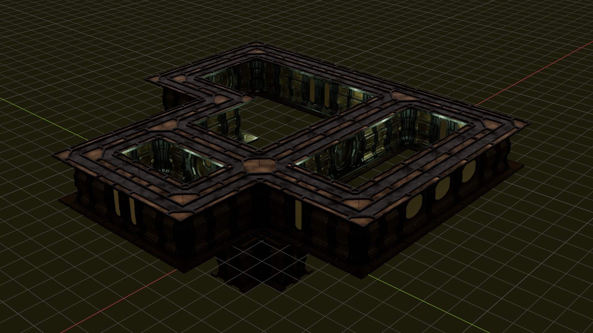 FULL MODULAR STEAMPUNK PACK -Rogue Film Productions Low-poly 3D model_5