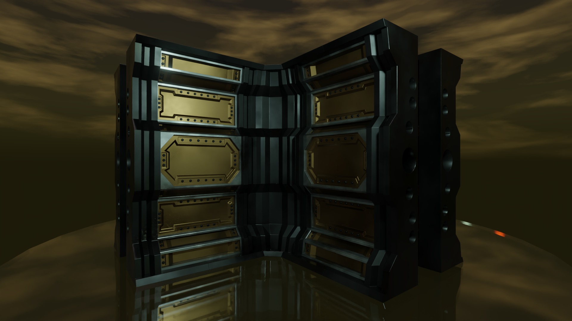 FULL MODULAR STEAMPUNK PACK -Rogue Film Productions Low-poly 3D model_67