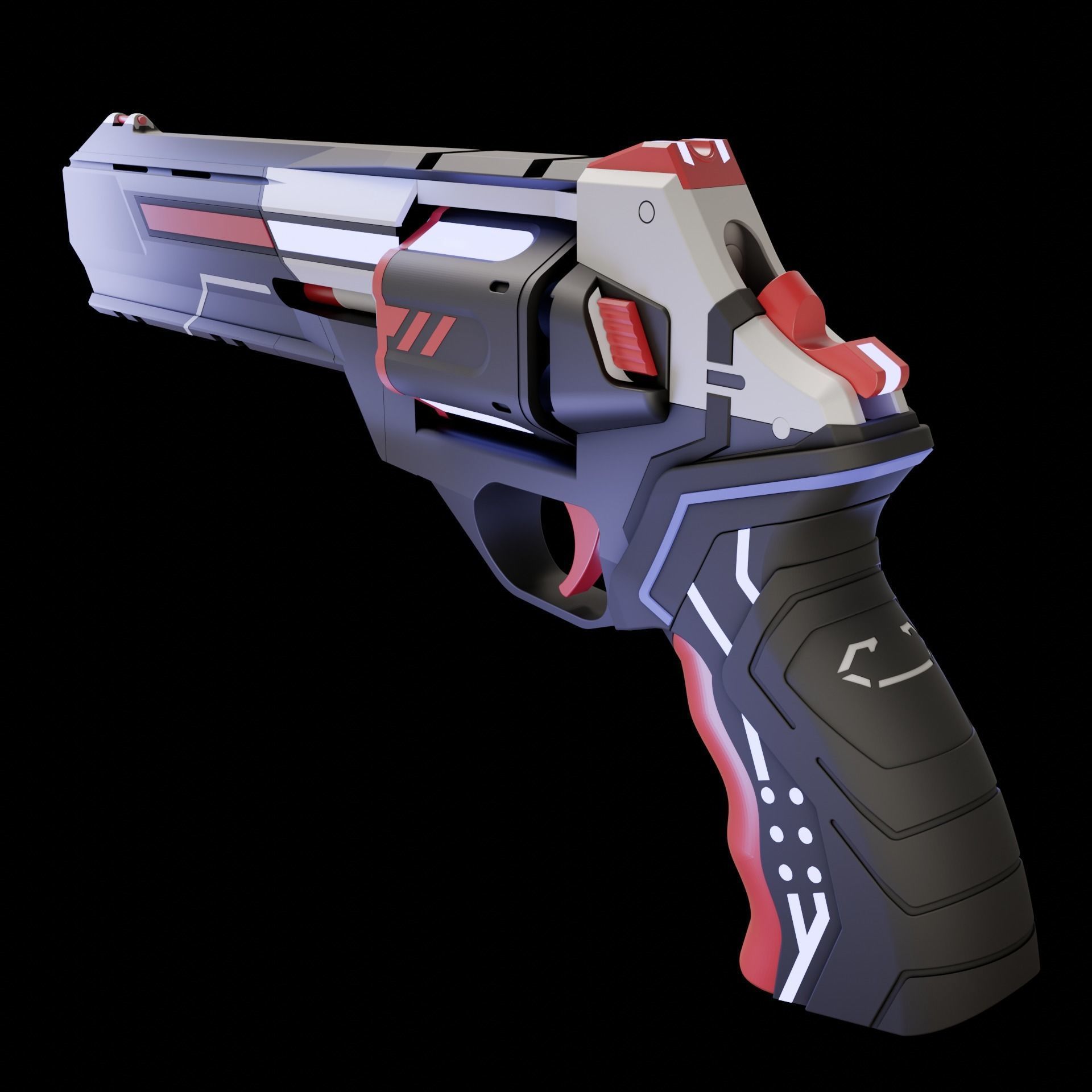 valorant sheriff Mythmaker Sheriff cosplay revolver  3D print model_3