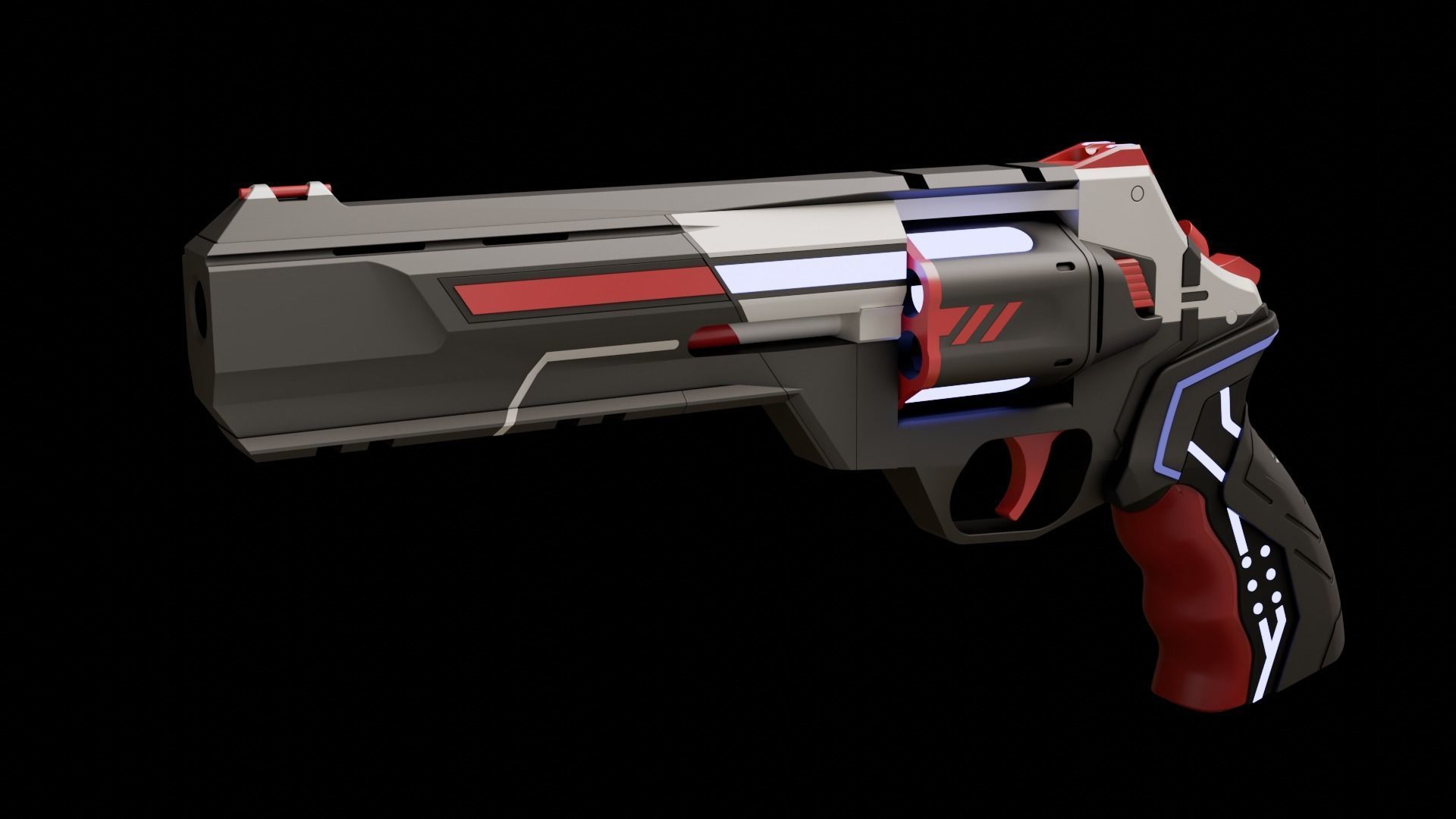 valorant sheriff Mythmaker Sheriff cosplay revolver  3D print model_2