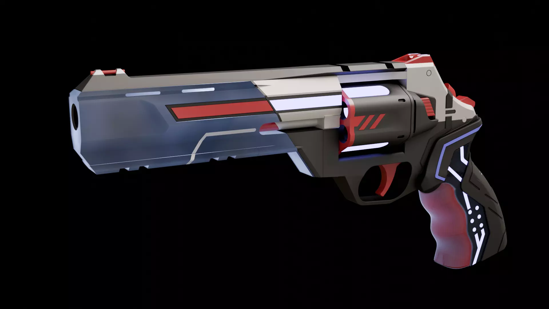 valorant sheriff Mythmaker Sheriff cosplay revolver  3D print model_0