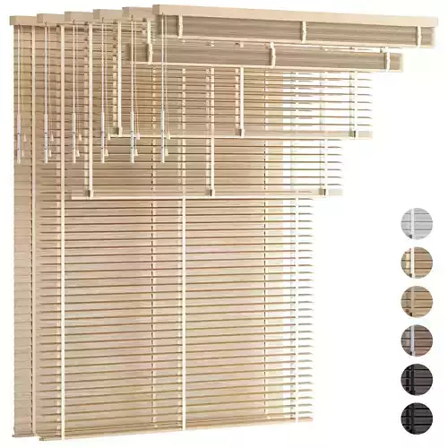 Wooden Venetian Blinds with Tape Bandalux set 01