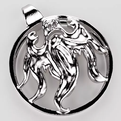 ghost pendant 3D print model