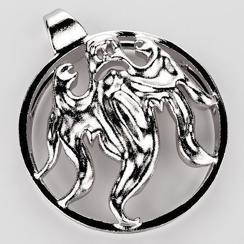 ghost pendant 3D print model