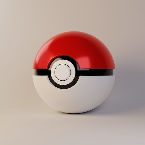Common Pokeball 3D model