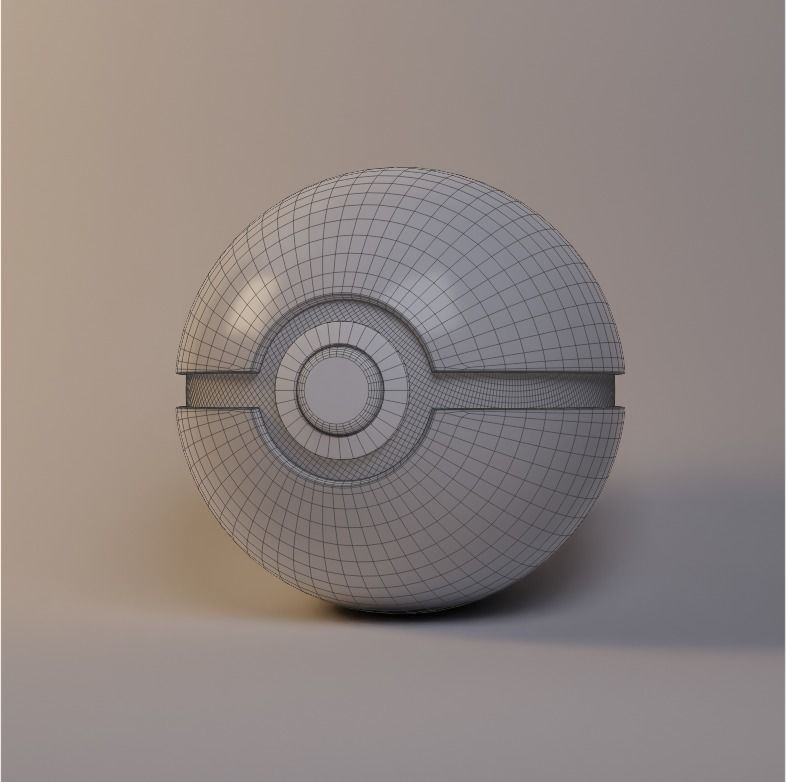 Common Pokeball 3D model_3