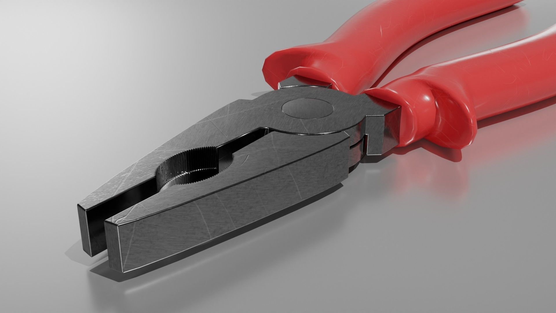 pliers Low-poly 3D model_1