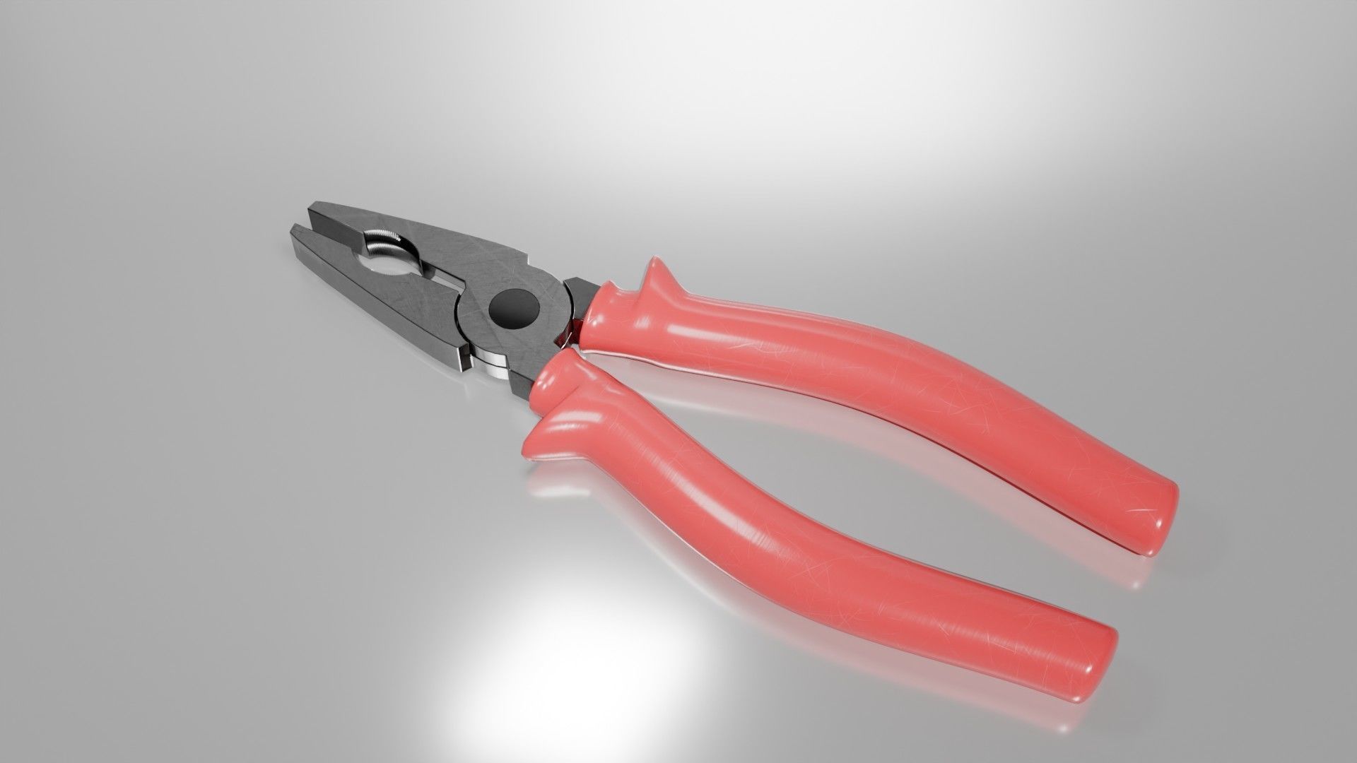 pliers Low-poly 3D model_6