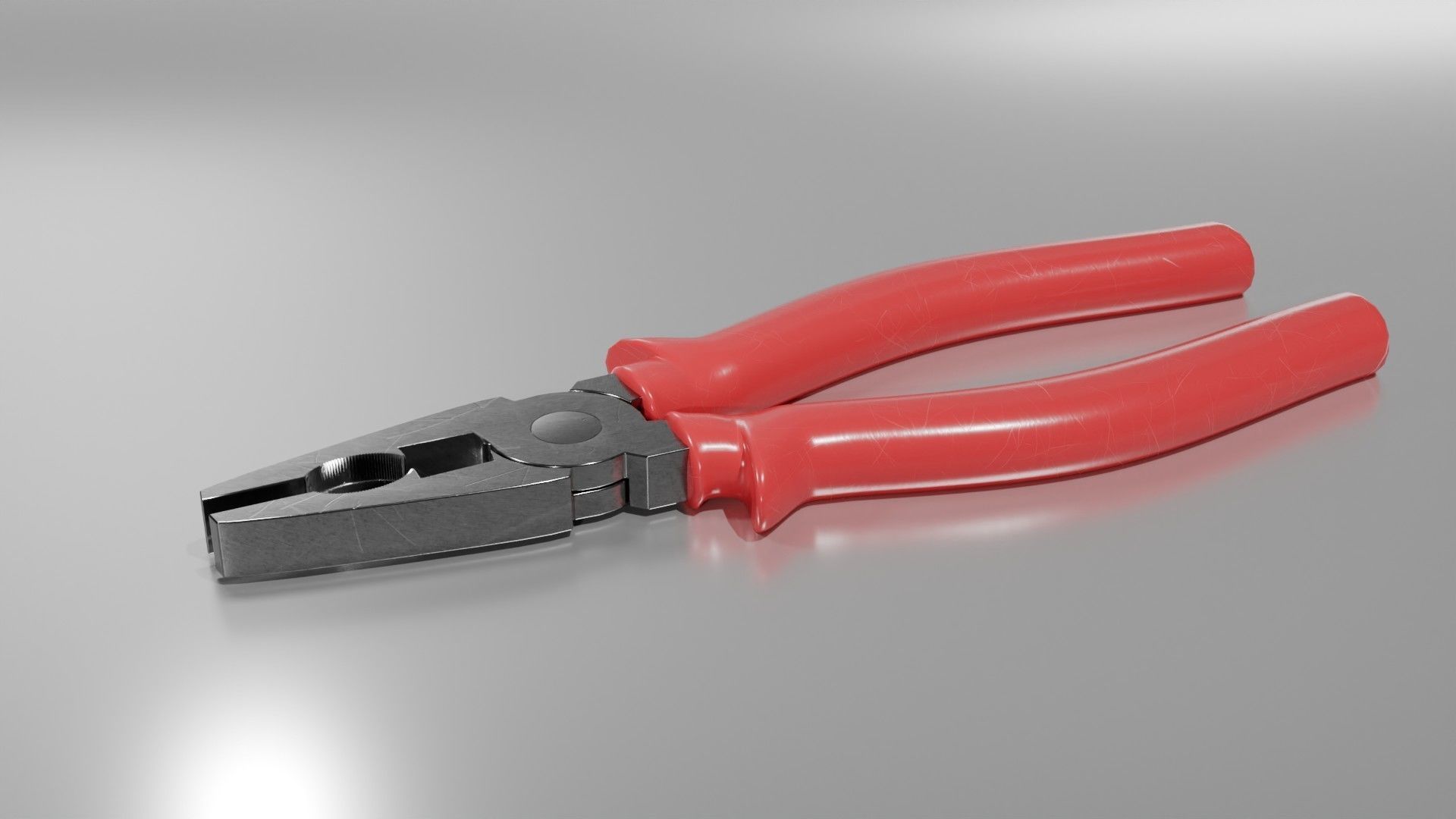 pliers Low-poly 3D model_4