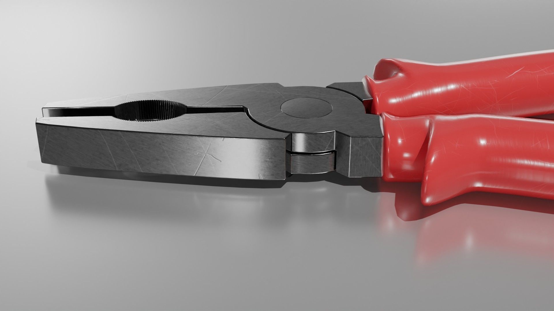 pliers Low-poly 3D model_3