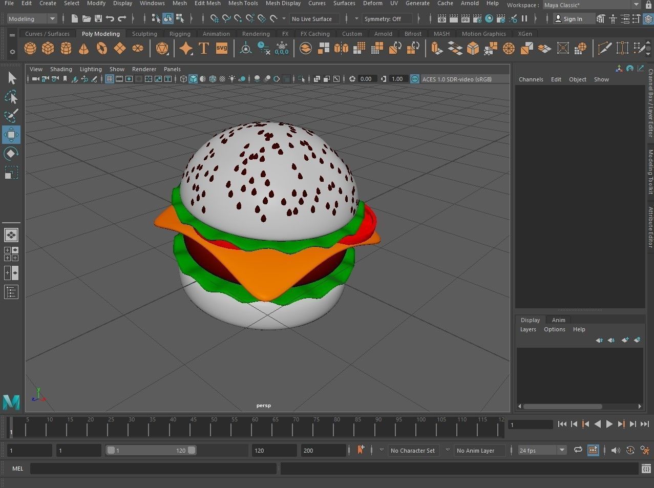 BURGER 3D MODEL hamburger  Free 3D model_9