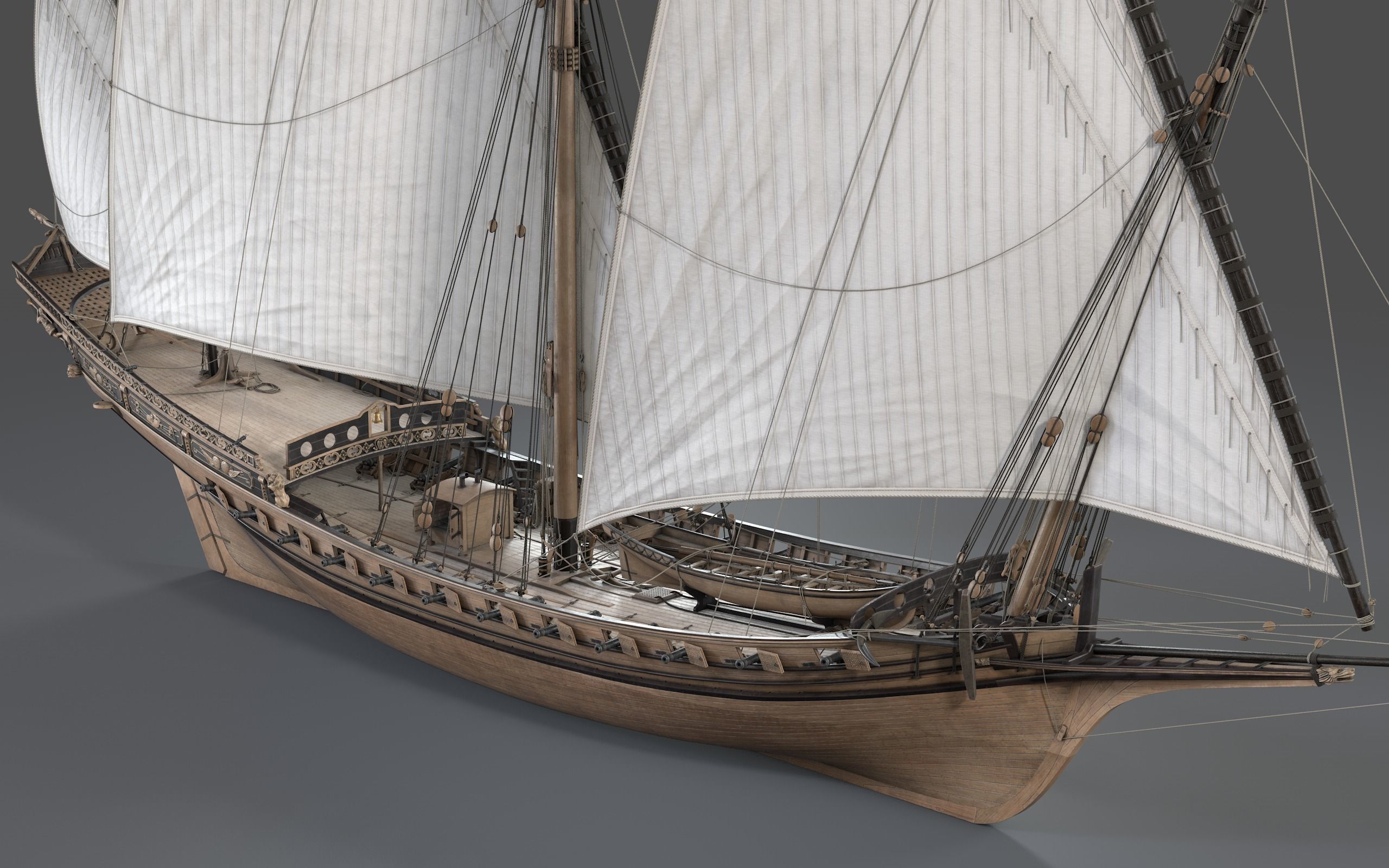 Chebec LeRequin Ship 3D model_7