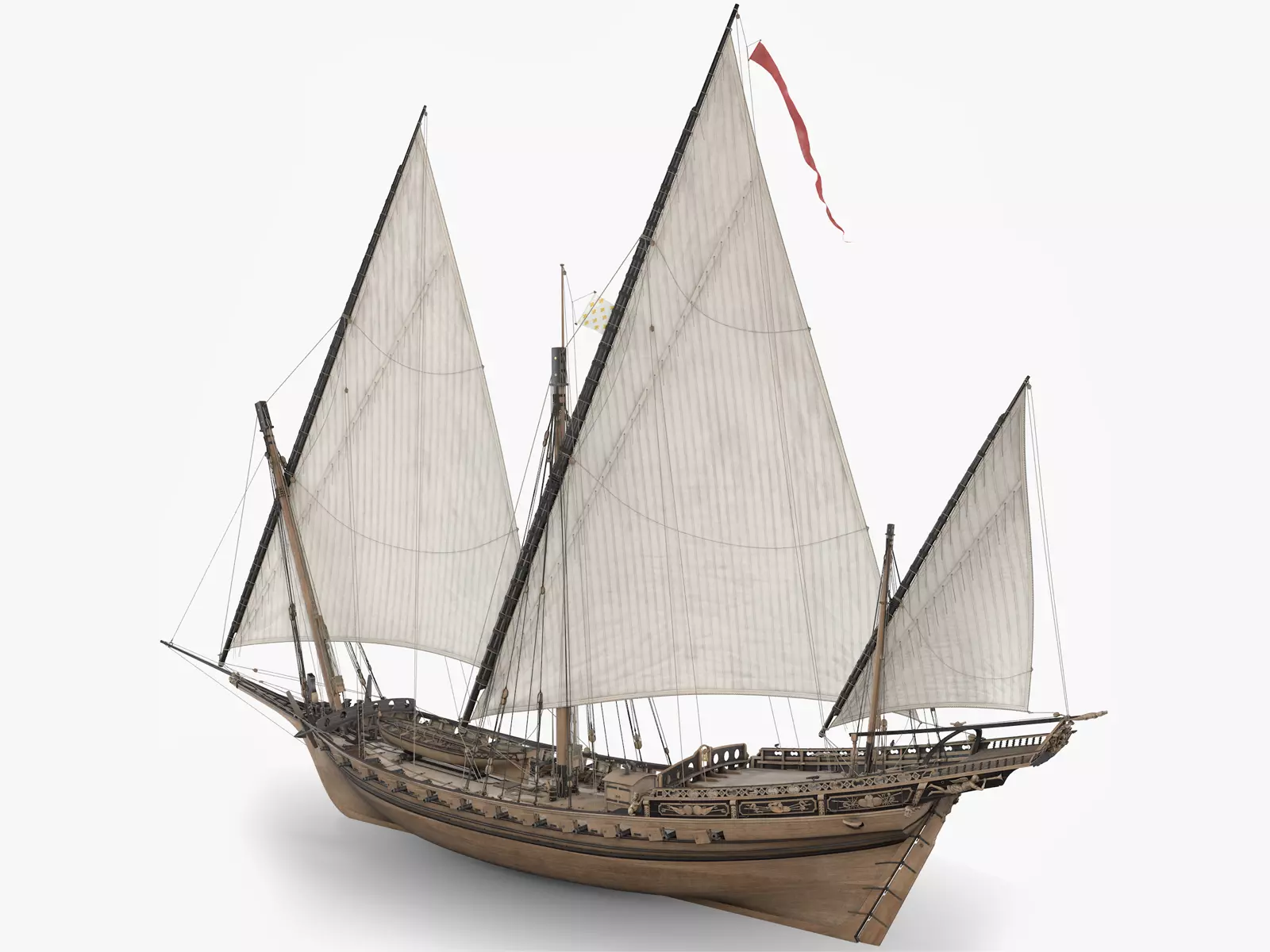 Chebec LeRequin Ship 3D model_0