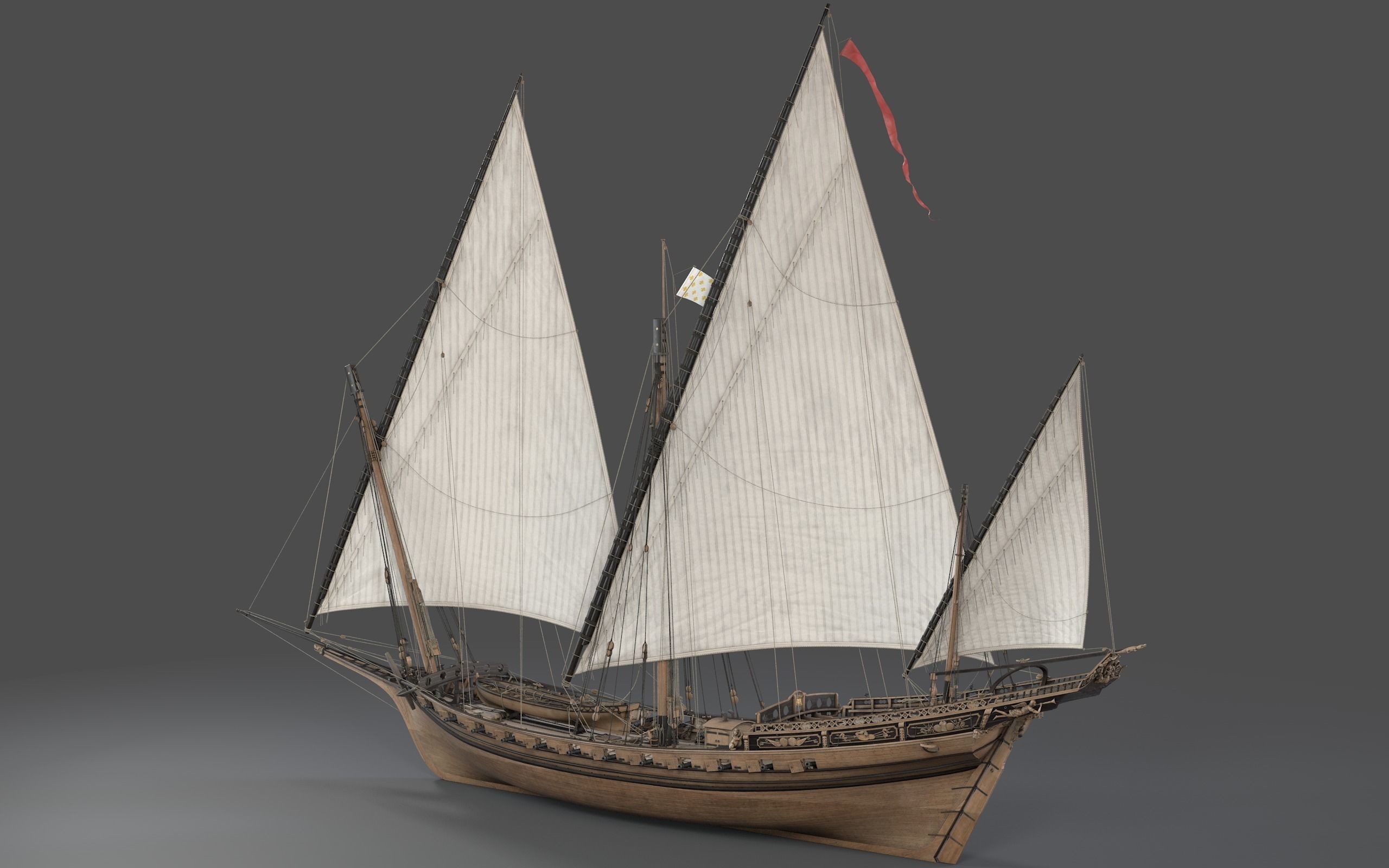 Chebec LeRequin Ship 3D model_1