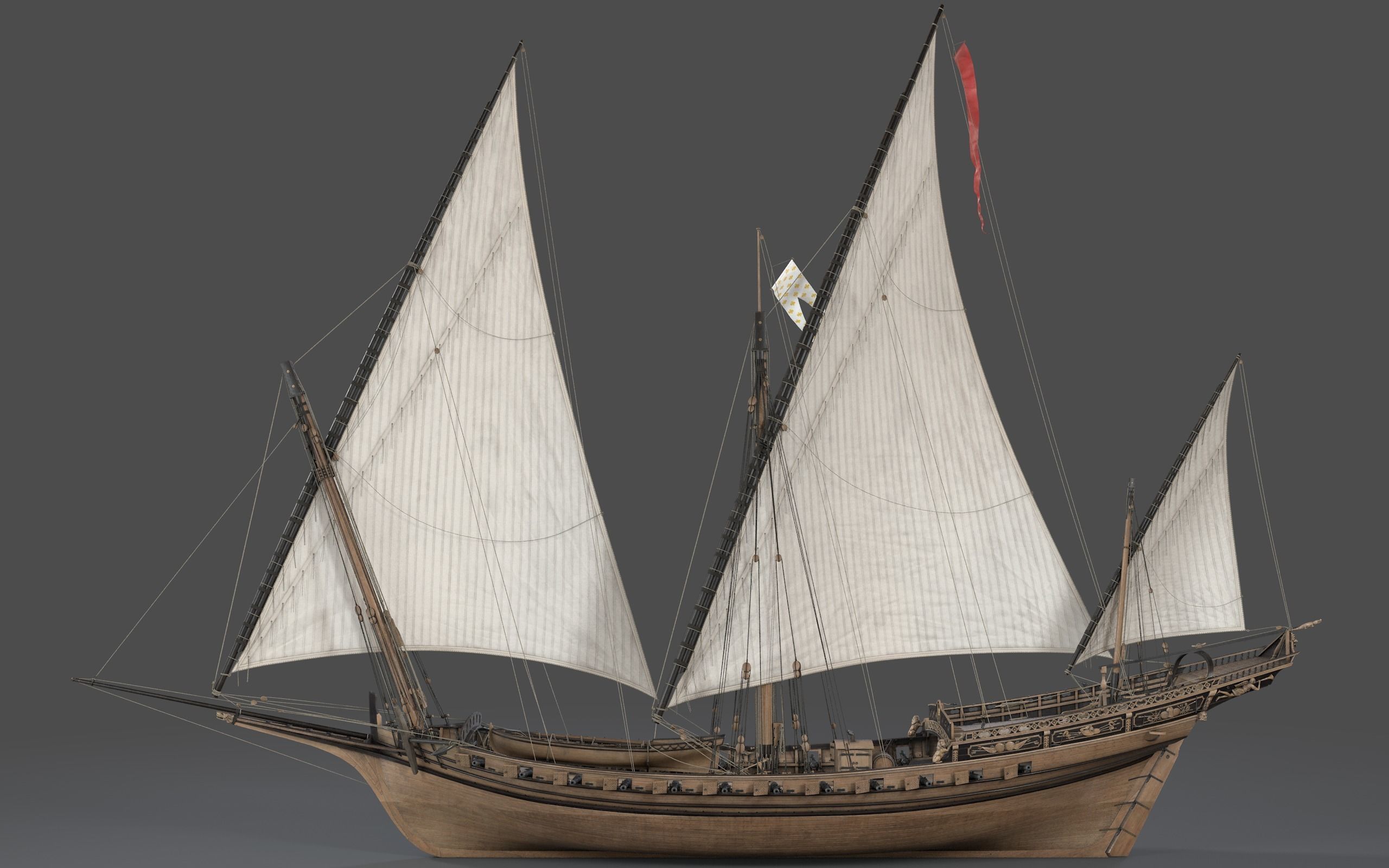 Chebec LeRequin Ship 3D model_3