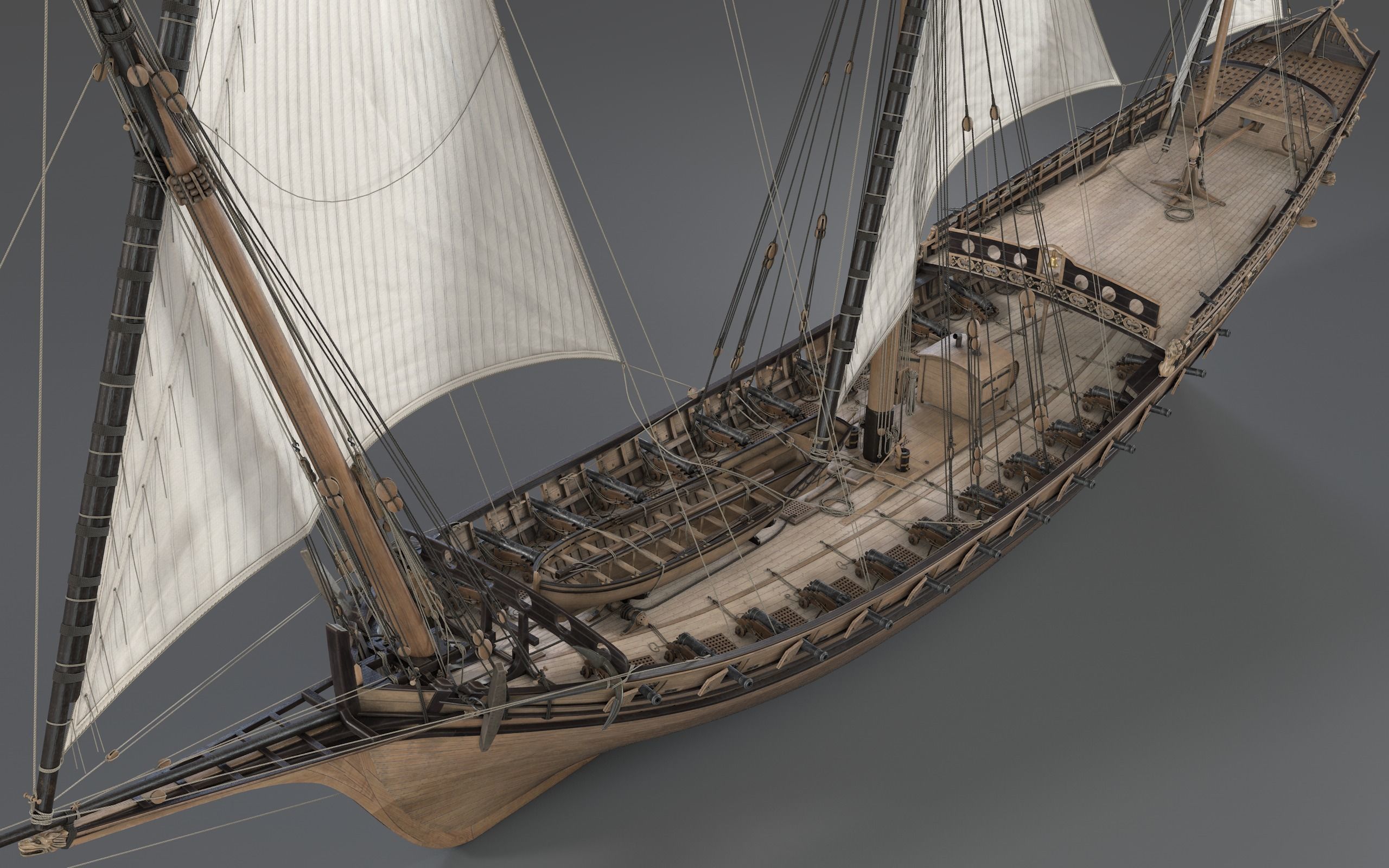 Chebec LeRequin Ship 3D model_9