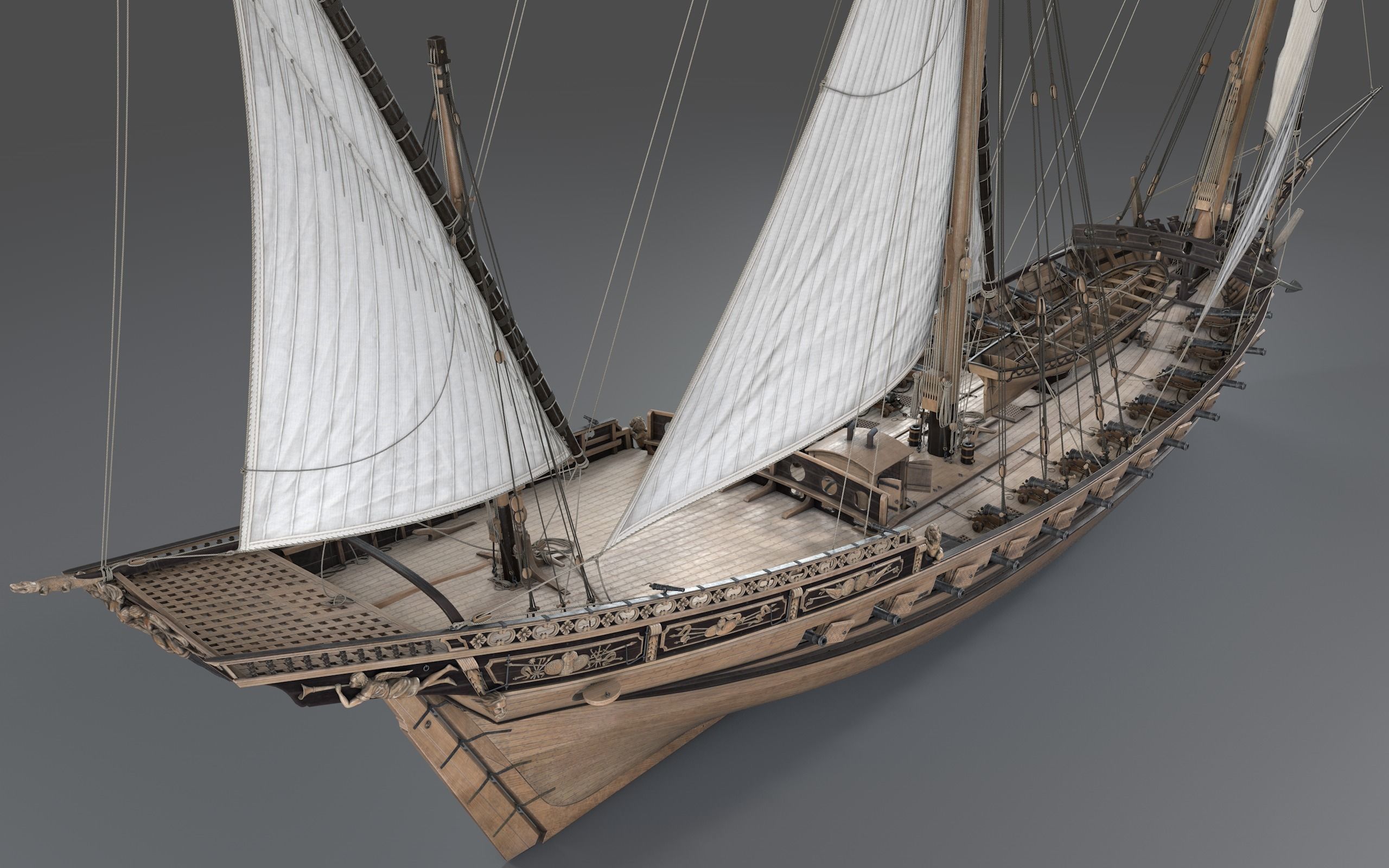 Chebec LeRequin Ship 3D model_8