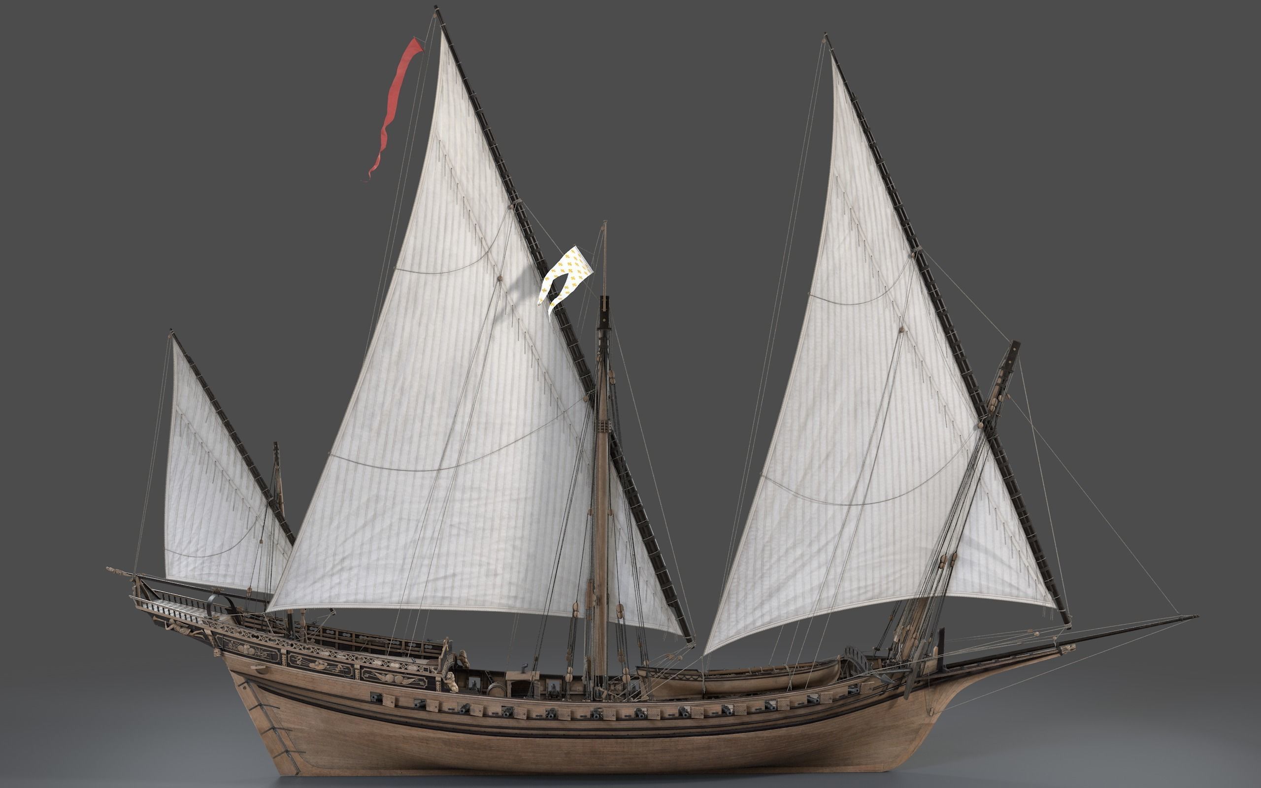 Chebec LeRequin Ship 3D model_2