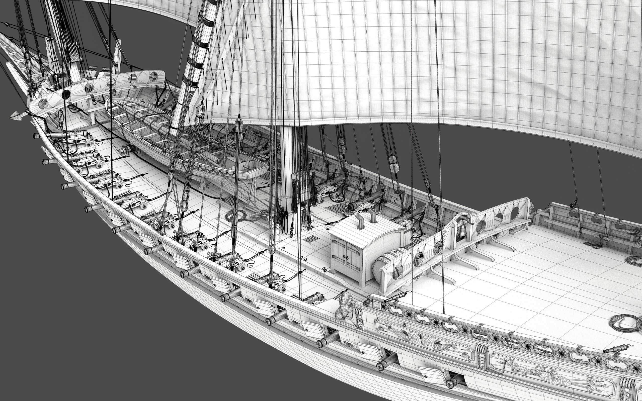 Chebec LeRequin Ship 3D model_19