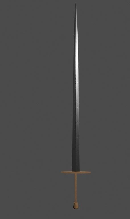  Two Handed Swords 3D model_1