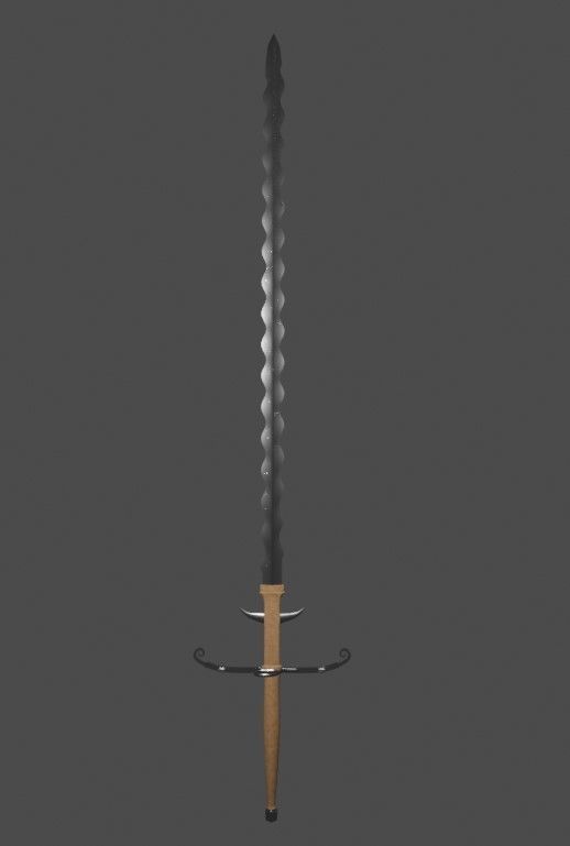  Two Handed Swords 3D model_3