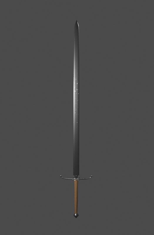  Two Handed Swords 3D model_4