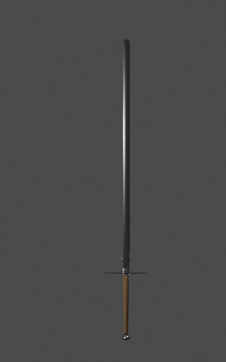  Two Handed Swords 3D model_5