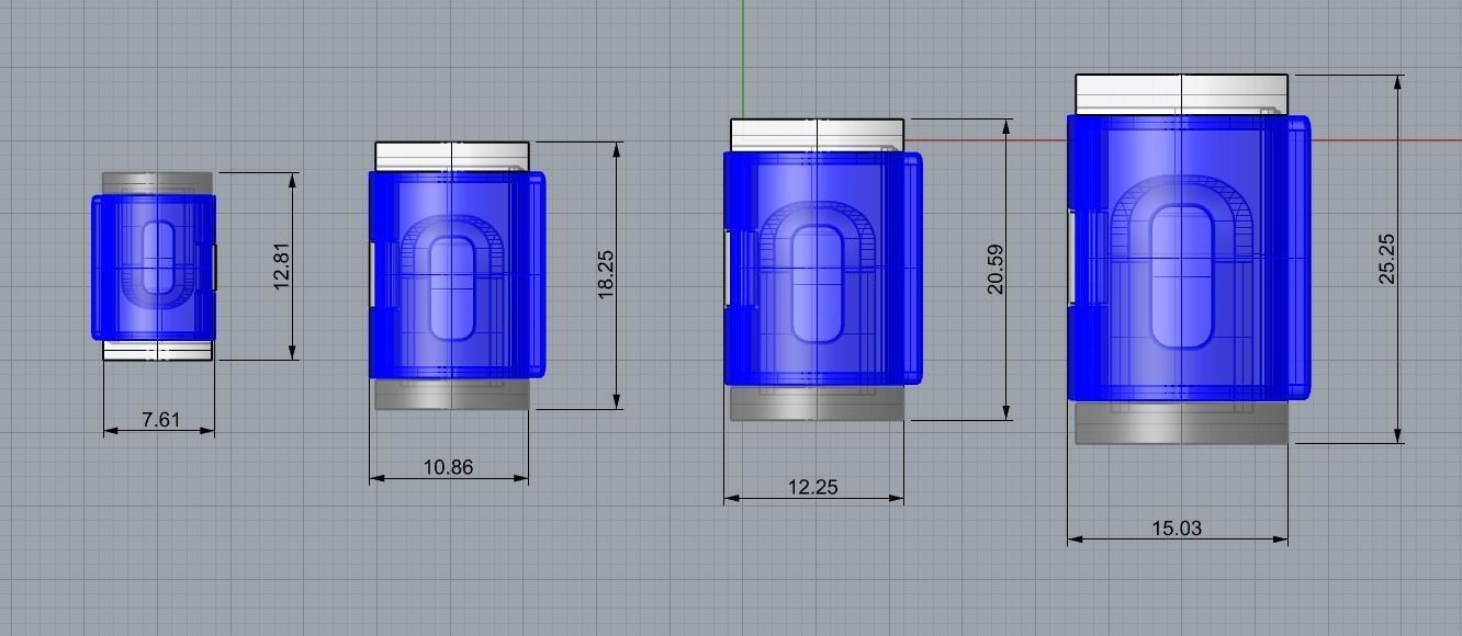 chain clasp Broche para cadena brooch clip 3D print model_1