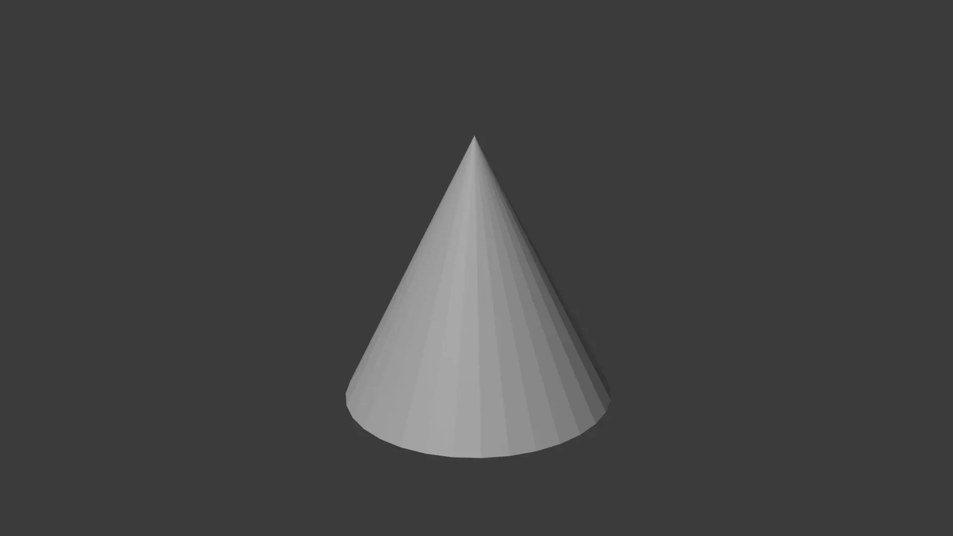 Conical reference model Free low-poly 3D model