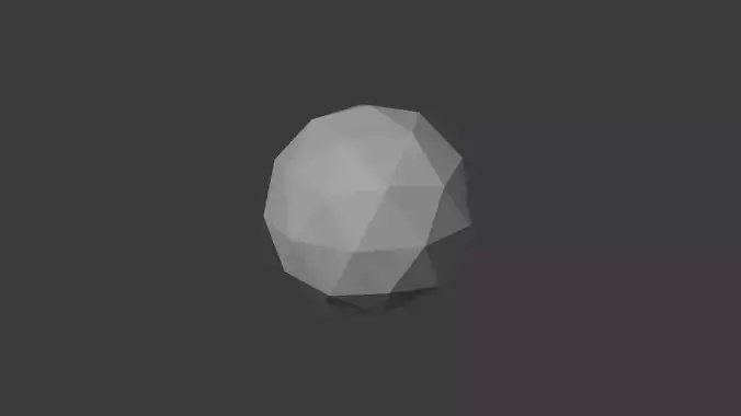 Convex polyhedron mathematical example Free low-poly 3D model