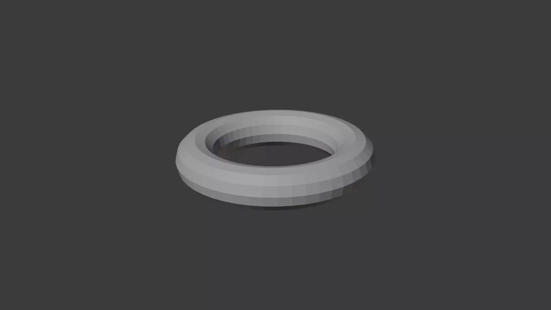 Lowpoly donut sculpting base Free low-poly 3D model_0
