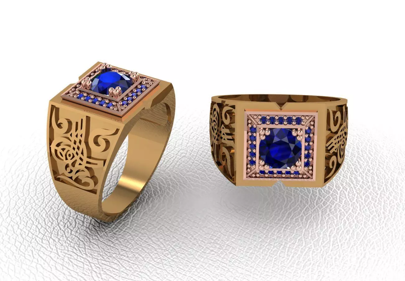 Man ring 143 3D print model_0