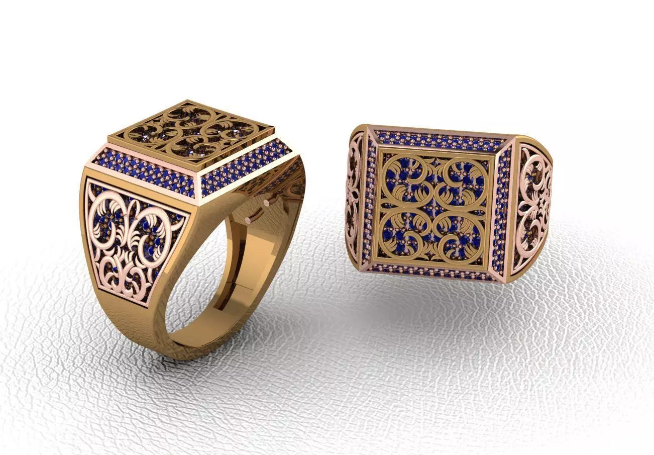 Man ring 148 3D print model_0